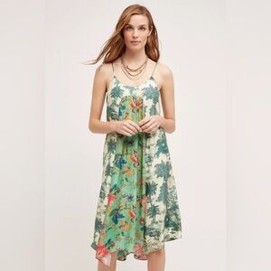Maeve NWT, green floral dress size medium.
